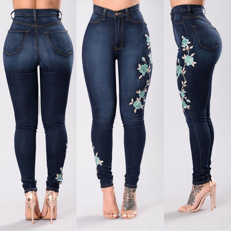 THE KIANA EMBROIDERED JEANS