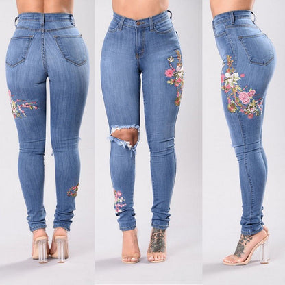 THE KIANA EMBROIDERED JEANS
