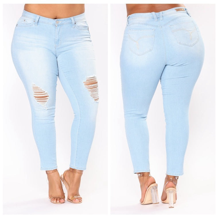 THE DIANA ELASTIC DENIM JEANS