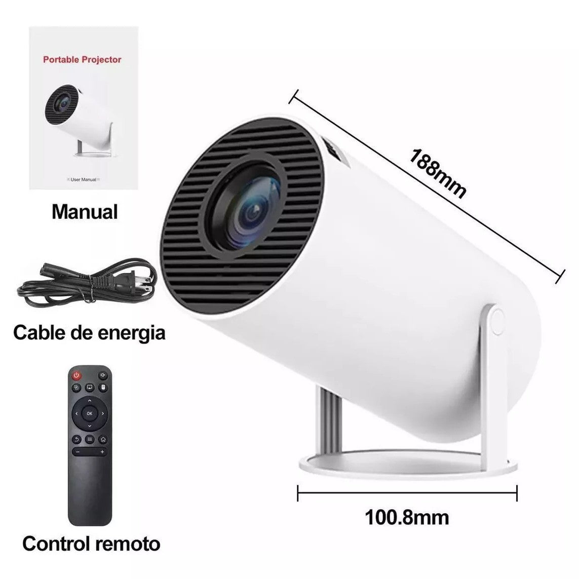 Nuvina Portable Smart Projector HD